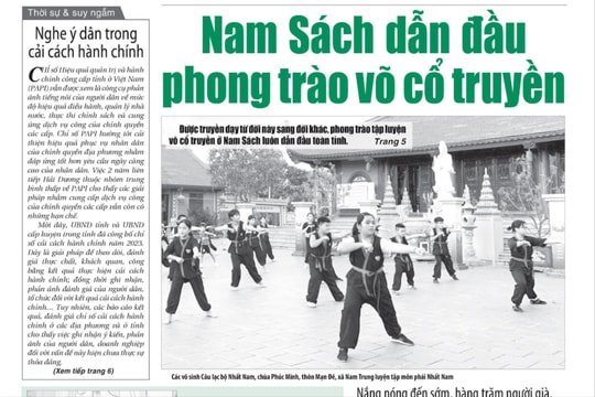 Xem gì trên báo Hải Dương ngày 5/4?