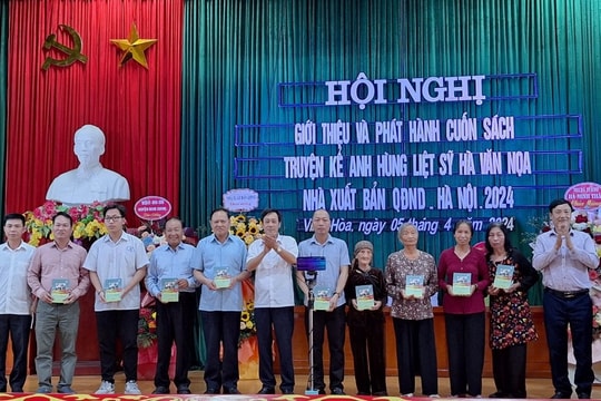 Xã Vĩnh Hòa (Ninh Giang) phát hành sách về Anh hùng liệt sĩ Hà Văn Nọa