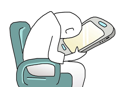 "Mọc rễ" vì điện thoại