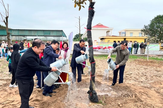Thanh Hà, Nam Sách vượt kế hoạch trồng cây