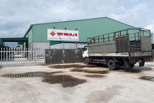 Xả nước thải vượt quy chuẩn kỹ thuật, Công ty TNHH Very Vina bị phạt 225 triệu đồng