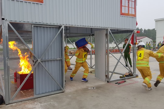 Nhiều nơi ở Hải Dương tổ chức hội thi tổ liên gia an toàn phòng cháy, chữa cháy