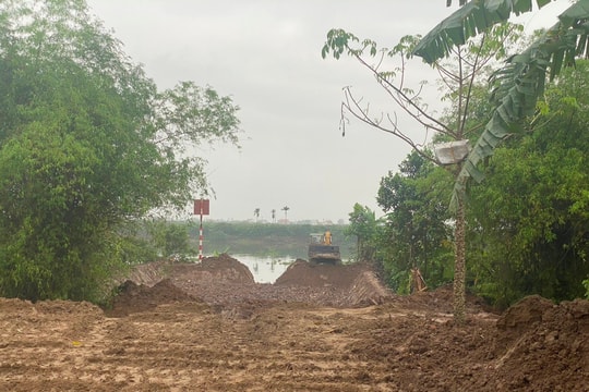 Nhiều người dân ở Thanh Hà tự ý hạ cốt nền đất nông nghiệp