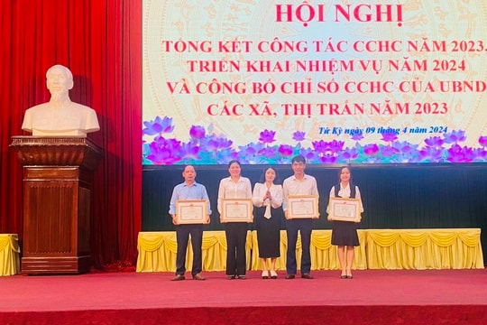 Xã Quang Trung 2 năm liên tiếp nhất huyện Tứ Kỳ về chỉ số cải cách hành chính