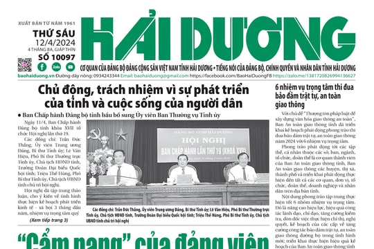 Xem gì trên báo Hải Dương ngày 12/4?
