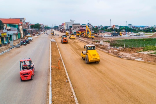 Đường Vũ Công Đán đoạn qua các khu dân cư Xuân Dương, Thượng Đạt hoàn thành trước dịp nghỉ lễ 30/4