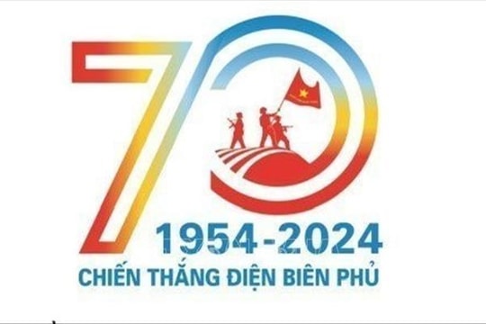Mẫu logo chính thức tuyên truyền kỷ niệm 70 năm Chiến thắng Điện Biên Phủ
