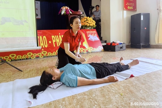 Hội Chữ thập đỏ tỉnh Hải Dương mở 20 lớp hướng dẫn sơ cấp cứu cho 600 tình nguyện viên