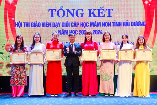 13 giáo viên đạt kết quả xuất sắc Hội thi giáo viên mầm non giỏi tỉnh Hải Dương