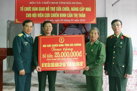 Ấm áp những ngôi nhà "nghĩa tình đồng đội"