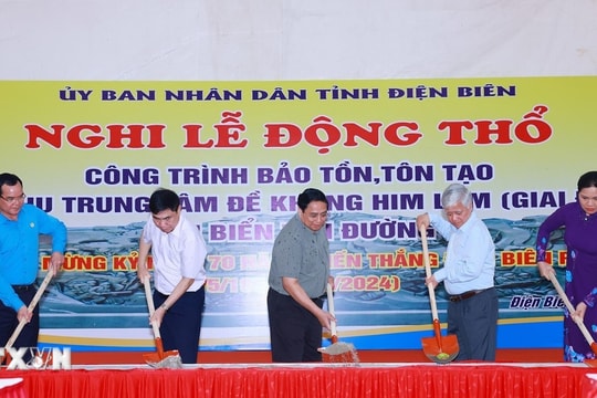 Thủ tướng Phạm Minh Chính dự Lễ khởi công tôn tạo khu đề kháng Him Lam
