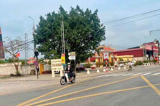 Lắp gờ giảm tốc tại 8 vị trí giao cắt với đường tỉnh 391 ở Tứ Kỳ
