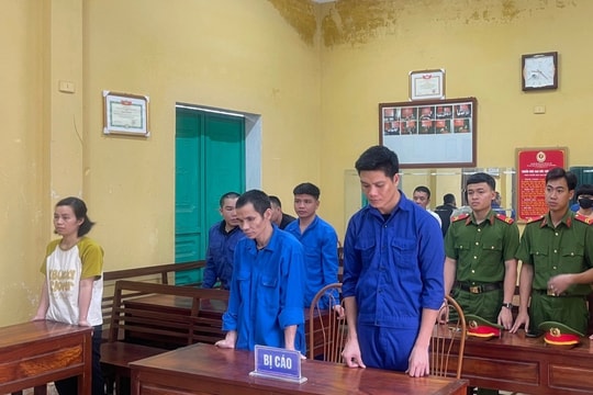 4 đối tượng tổ chức sử dụng ma tuý ở Cẩm Giàng bị phạt tù