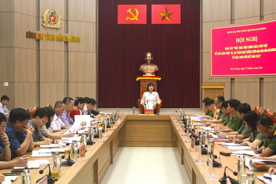 Công an tỉnh Hải Dương kiến nghị giải quyết nhiều vấn đề về bảo đảm trật tự, an toàn giao thông