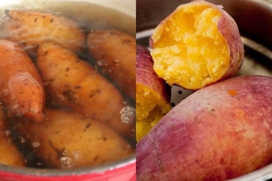 Luộc khoai lang cho thêm thứ này vào, khoai sẽ ngọt và bở
