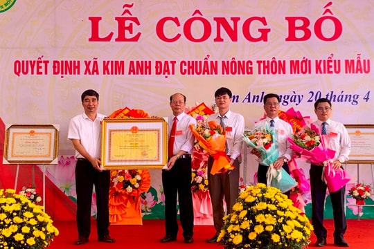 Xã đầu tiên ở Kim Thành đạt chuẩn nông thôn mới kiểu mẫu