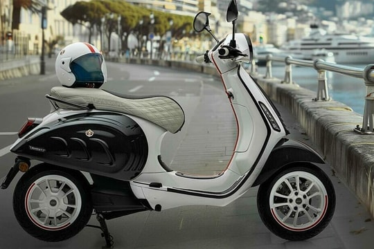 Vespa điện phong cách Ferrari chỉ sản xuất 99 chiếc