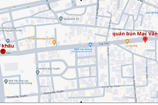 Phố ẩm thực Tuệ Tĩnh bố trí đi lại và trông giữ xe như thế nào?