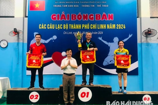 Câu lạc bộ Hùng Vương nhất Giải bóng bàn các câu lạc bộ TP Chí Linh