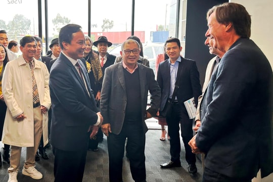 Chủ tịch UBND tỉnh Triệu Thế Hùng làm việc với Hội Doanh nhân Việt Nam tại Australia