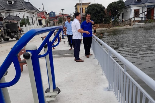 Cựu chiến binh thôn Phương Khê ủng hộ kinh phí xây dựng điểm tập luyện thể thao
