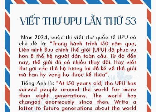 Nam Sách lại có nữ sinh giành giải nhì quốc gia Cuộc thi viết thư quốc tế UPU