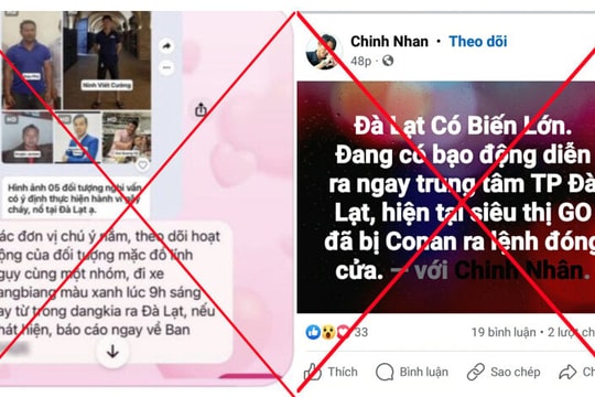 Công an Lâm Đồng bác tin "Đà Lạt xảy ra biến lớn, bạo động"