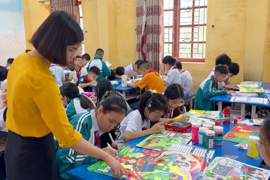 Tình cảm của học sinh Hải Dương với Điện Biên Phủ qua tranh vẽ