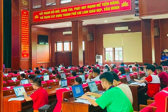 86 thí sinh tham gia hội thi "Tin học trẻ" TP Chí Linh năm 2024
