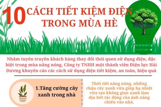 10 cách tiết kiệm điện trong mùa hè