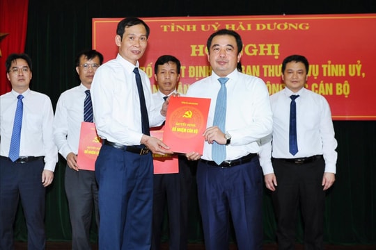 Đồng chí Trương Đức San giữ chức Phó Trưởng Ban Tổ chức Tỉnh ủy Hải Dương