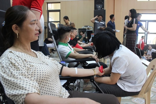 Hội Chữ thập đỏ TP Hải Dương thu nhận nhiều đơn vị máu nhất từ trước đến nay