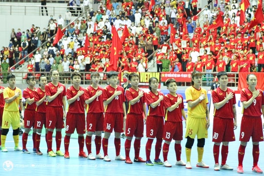 Tuyển futsal nữ Việt Nam xếp hạng 13 thế giới trên bảng xếp hạng FIFA