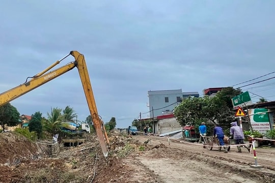 Dự án đường huyện 195 ở Thanh Miện vẫn vướng mặt bằng