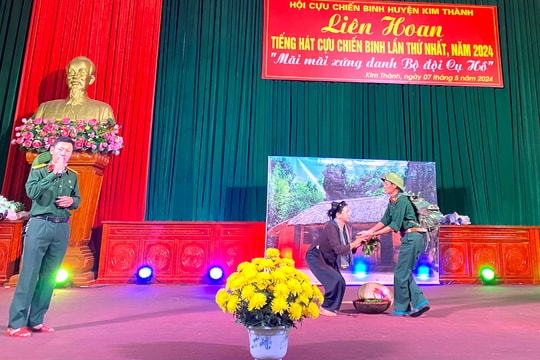 Xã Thượng Vũ đoạt giải A liên hoan tiếng hát cựu chiến binh huyện Kim Thành