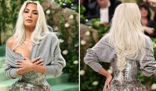 Chiếc váy khiến vòng eo "khóc thét" của Kim Kardashian