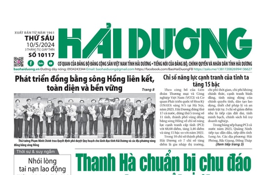 Xem gì trên báo Hải Dương ngày 10/5?