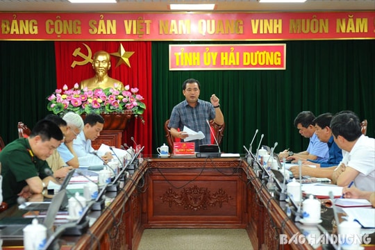 Đồng chí Vũ Hồng Anh tham gia Ban Chỉ đạo Phòng, chống tham nhũng, tiêu cực tỉnh Hải Dương