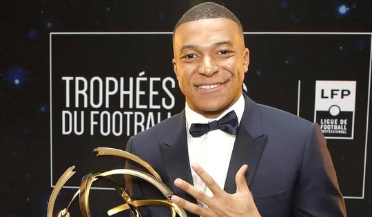 Mbappe đoạt giải Cầu thủ xuất sắc nhất nước Pháp lần thứ 5 liên tiếp