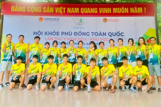 Hải Dương xếp thứ 5 toàn đoàn môn điền kinh Hội khỏe Phù Đổng toàn quốc khu vực II