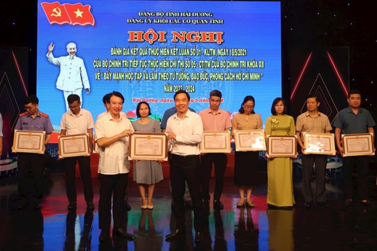 Đảng ủy Khối các cơ quan tỉnh Hải Dương đổi mới việc học và làm theo Bác