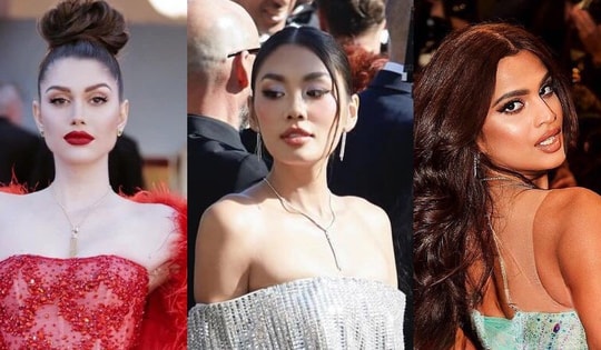 Loạt mẫu đầm của các nhà thiết kế Việt xuất hiện trên thảm đỏ Cannes