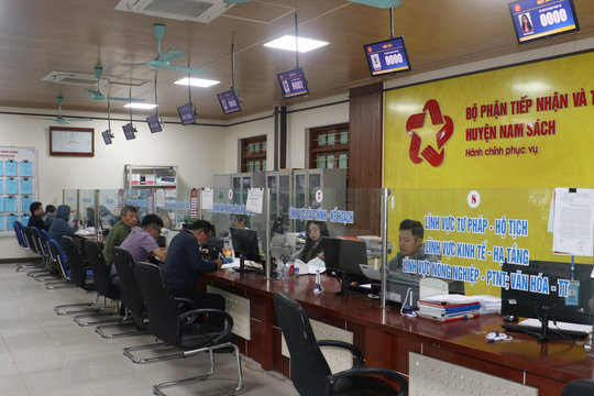 Nam Sách yêu cầu khắc phục việc tạm dừng, trả lại hồ sơ giải quyết thủ tục hành chính