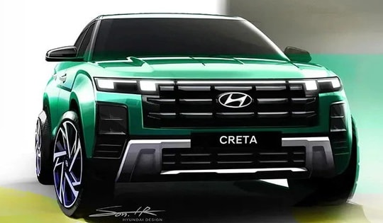 Hyundai Creta thế hệ mới sẽ có bản thuần điện, giá dự kiến gần 765 triệu đồng