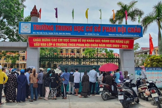 Trường THCS Phan Bội Châu (Tứ Kỳ) tăng 30 chỉ tiêu tuyển sinh vào lớp 6