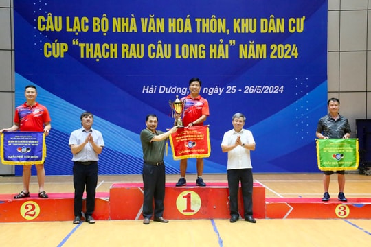 Câu lạc bộ Việt Hòa (TP Hải Dương) nhất toàn đoàn Giải bóng bàn các câu lạc bộ thôn, khu dân cư