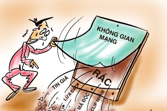 Ngập "rác" trên không gian mạng