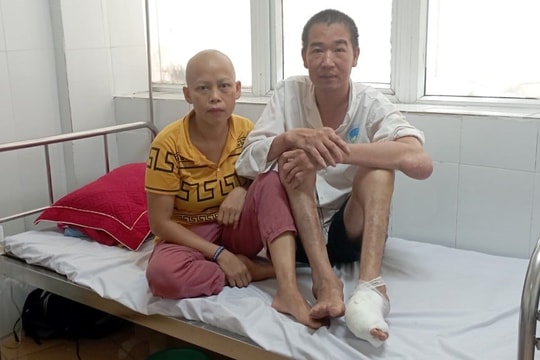 Hoàn cảnh éo le của cặp vợ chồng bệnh tật ở Văn Tố (Tứ Kỳ)