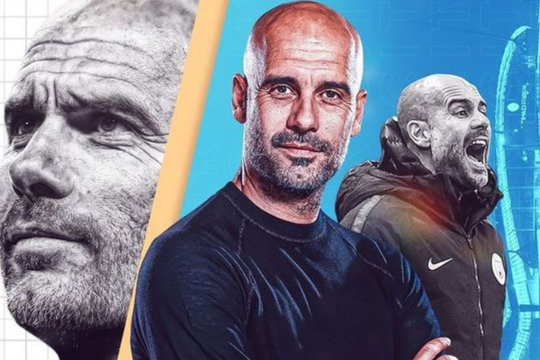 Pep Guardiola đứng đầu bảng xếp hạng huấn luyện viên xuất sắc nhất thế giới