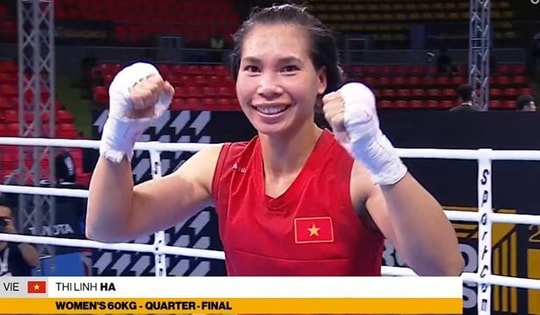 Tay đấm Hà Thị Linh giành quyền vào trận tranh vé trực tiếp dự Olympic 2024